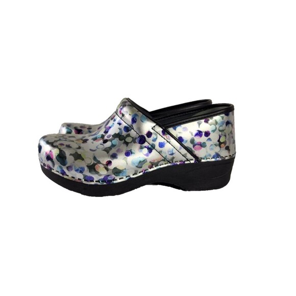Dansko XP 2.0 Patent Leather Clog Womens EU38 US 7.5 8 Multi Dot Multicolor - Picture 6 of 9